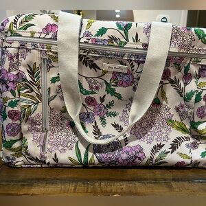 Vera Bradley weekend travel bag in lavender botanical